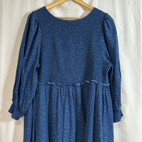 The Nines By Hatch Blue Floral Midi Dress Size XXL - Picture 8 of 9